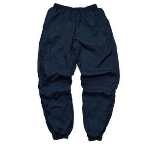 Vintage 90s Nike Pants Mens L Tall Windbreaker Joggers Lined Embroidered Swoosh